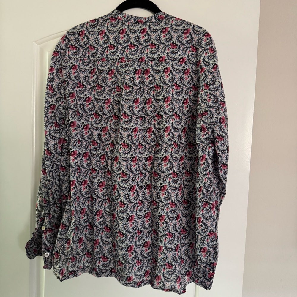 Isabel Marant Multicolor Paisley Print Blouse — White, Red, Black - Picture 5 of 7